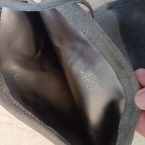 Stuart Weitzman Trio Lowland Suede Over The Knee Boots 7 1/2 Size - Picture 4 of 5